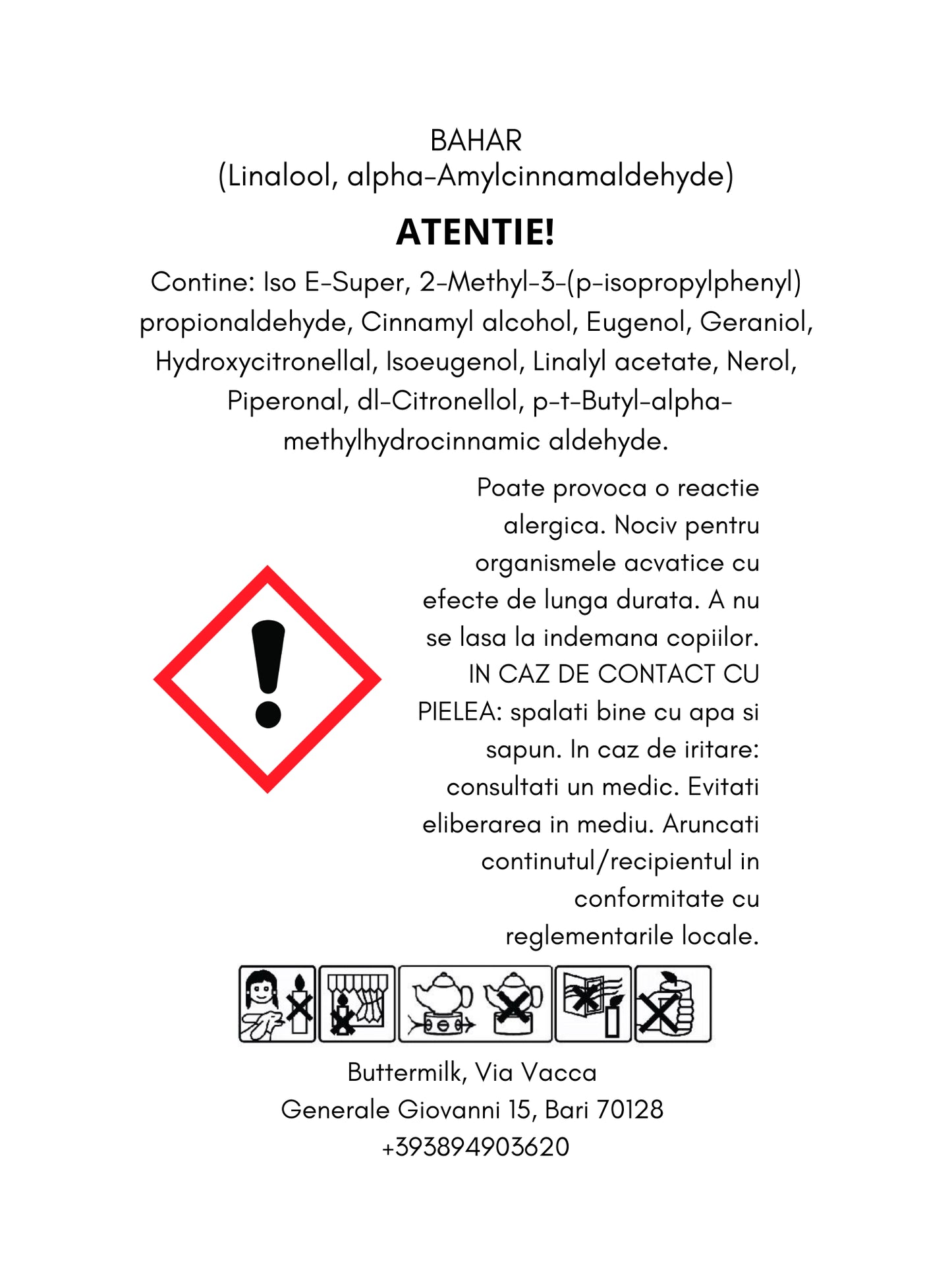 BAHAR sweet pea & warm woods - perle din ceara parfumata