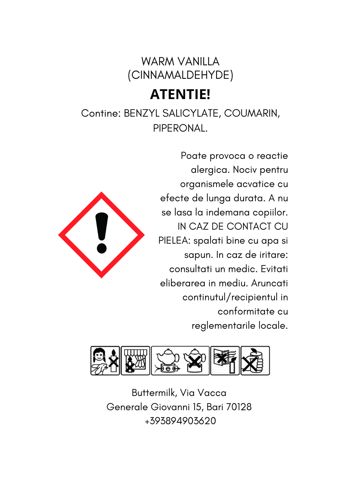 WARM VANILLA vanilla & a hint of nutmeg - perle din ceara parfumata