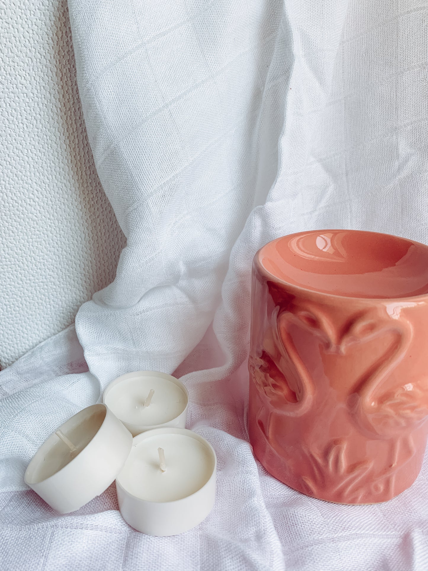 FLAMINGO - mini lampa aromaterapie - ceara si uleiuri parfumate