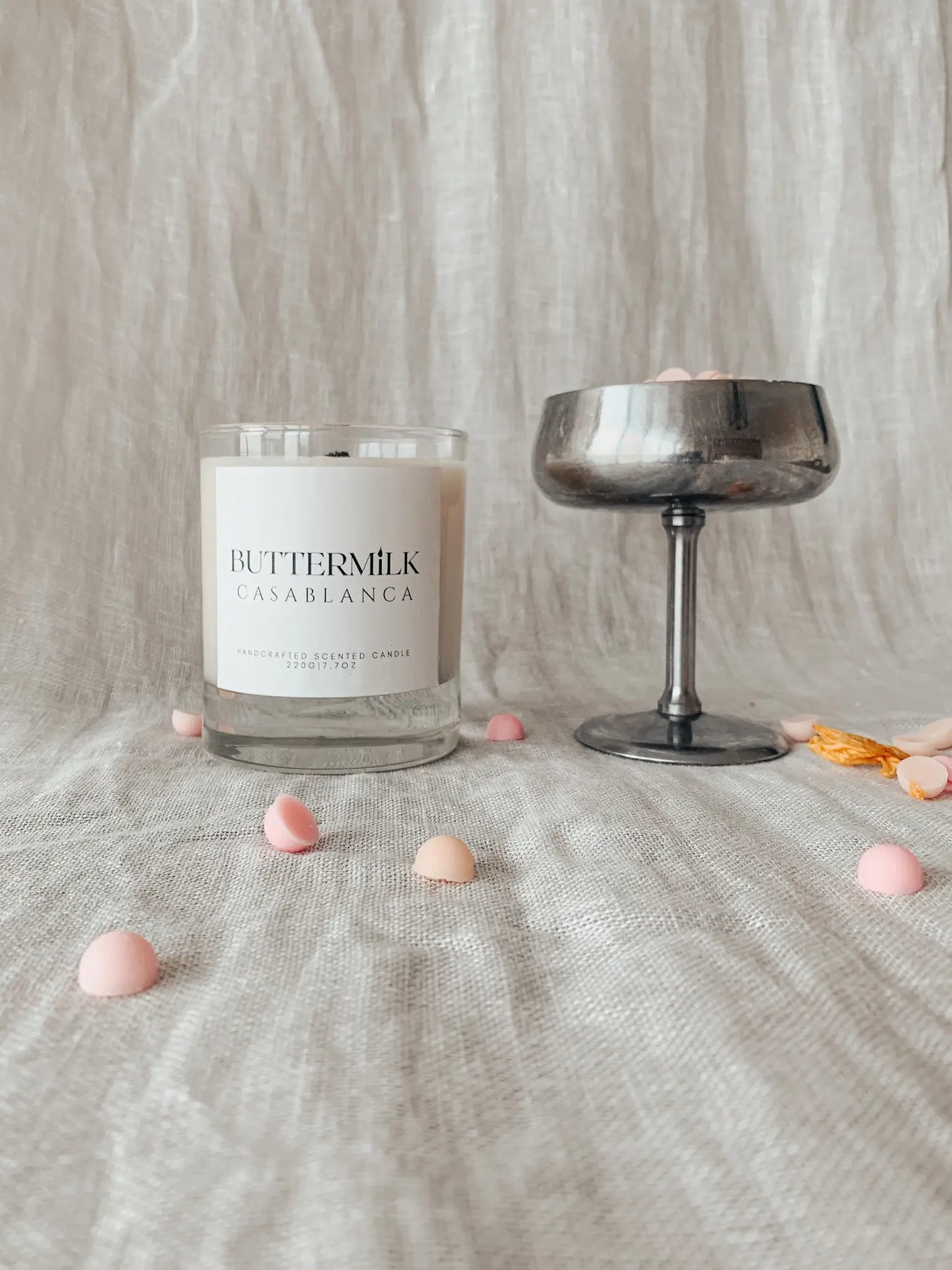 buttermilk casablanca lumanare parfumata ceara de soia