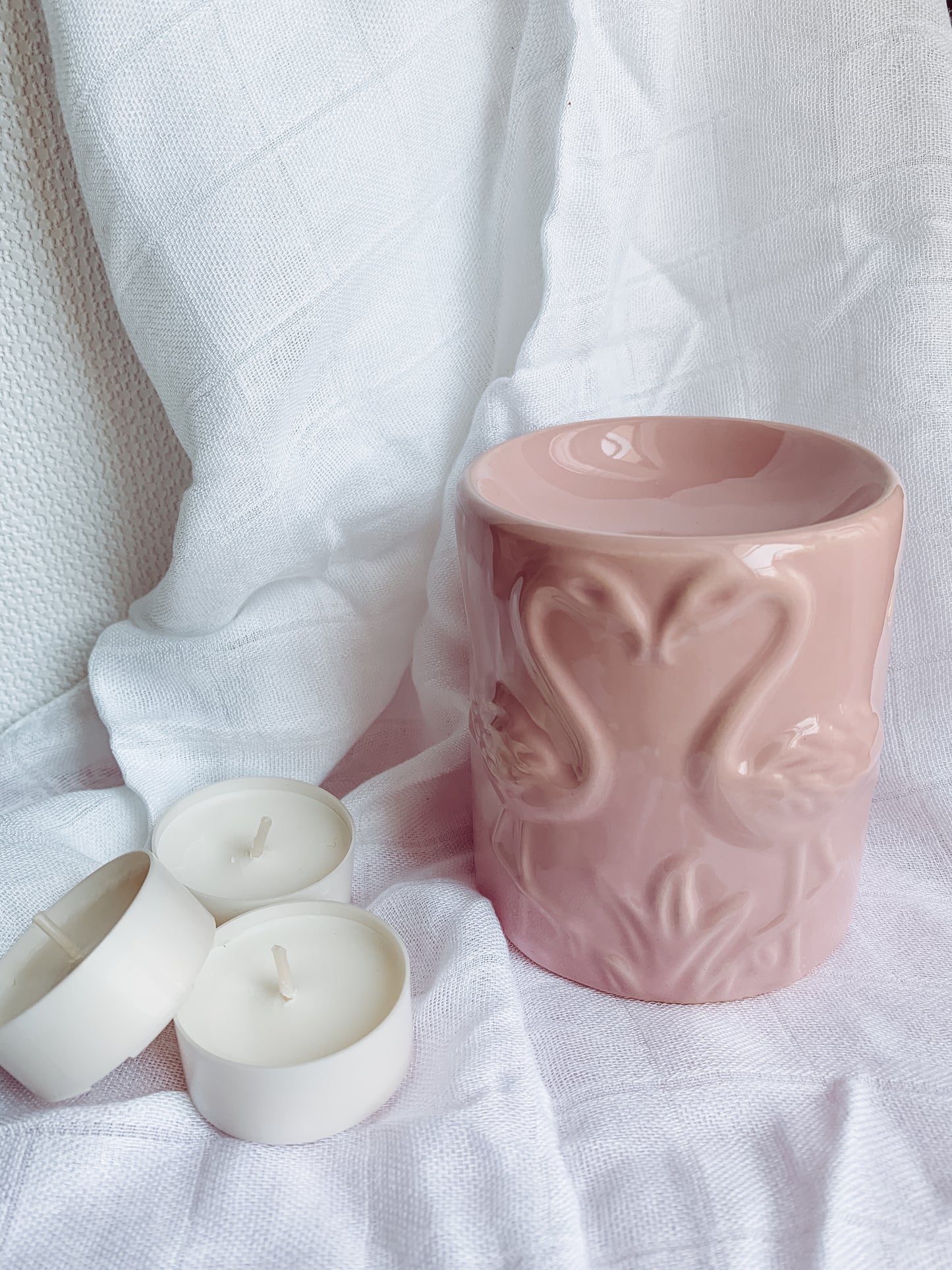 FLAMINGO - mini lampa aromaterapie - ceara si uleiuri parfumate